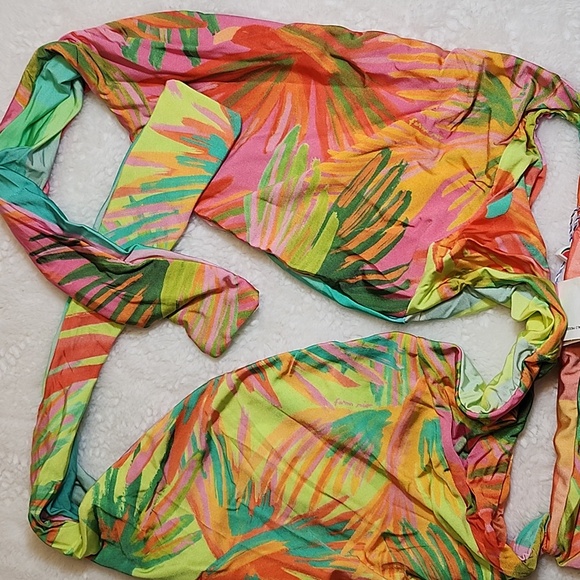 Farm Rio One-Piece Vibrant Multicolor Swimsuit Size Small - Picture 6 of 16
